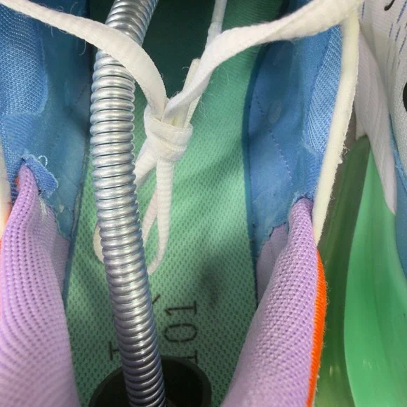 Nike Air Max 270 Mens Size 12.5 White Multi-Color Running Shoes DX2347-100 - Picture 9 of 11